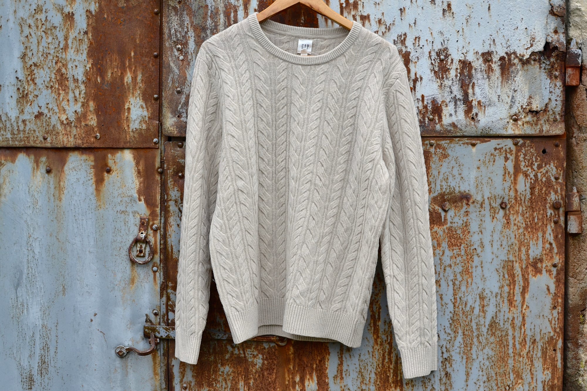 GAP knit sweat inspired by irish aran wool knit pull