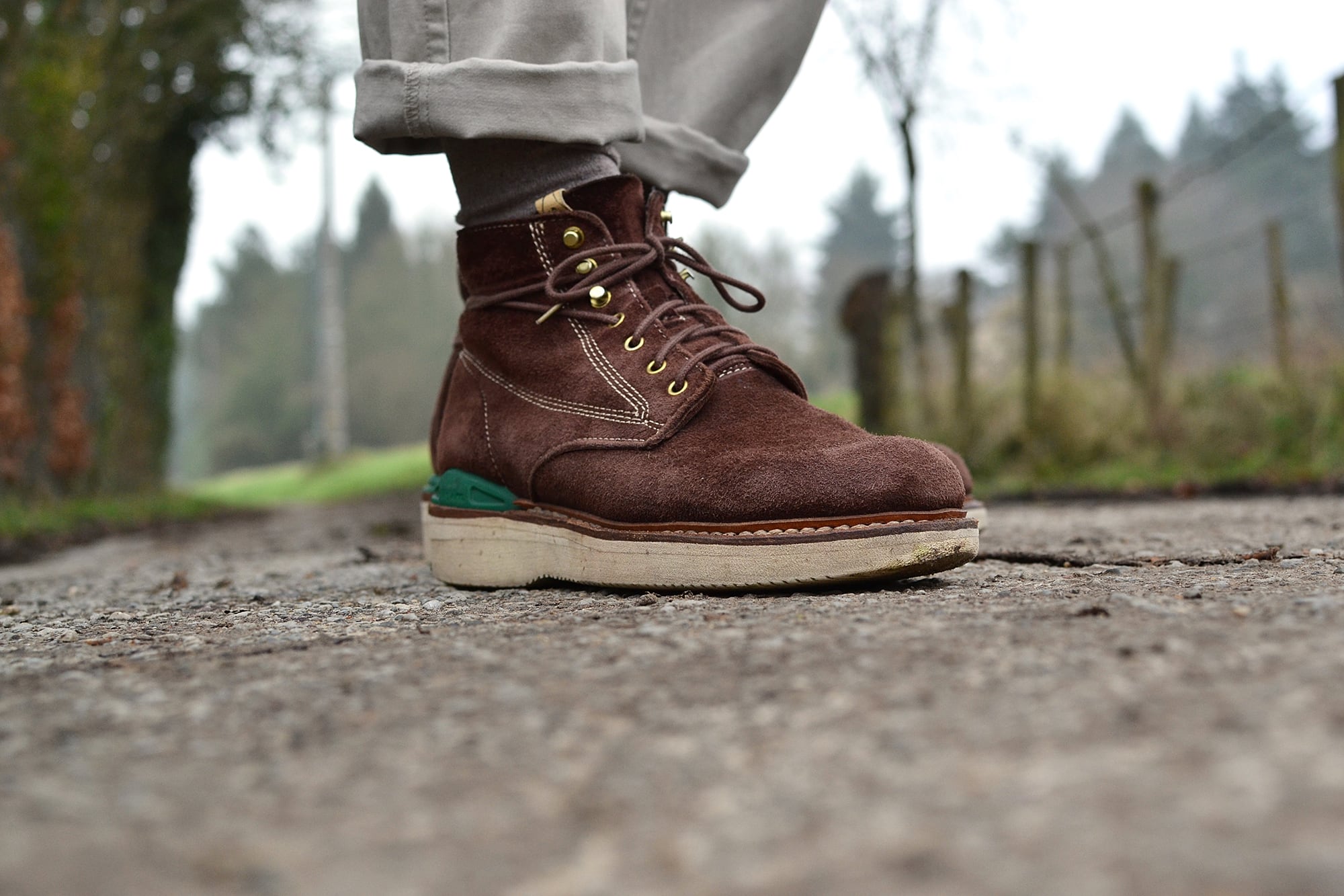 How to wear work boots Visvim Virgil brown chocolate elk boots 